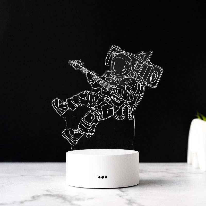 Space Rockstar 3D Light 3D Lights June Trading White Base  