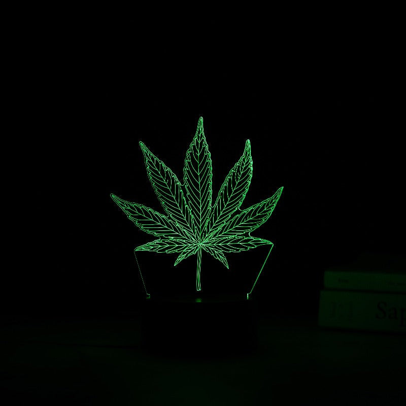 420 Leaf 3D Light 3D Lights The June Shop   