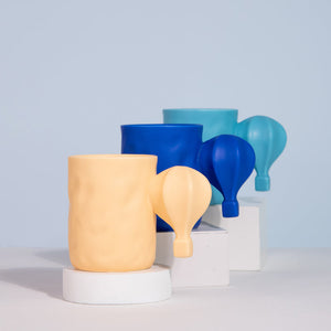 Hot Air Balloon Matte Ceramic Mug Coffee Mugs June Trading   