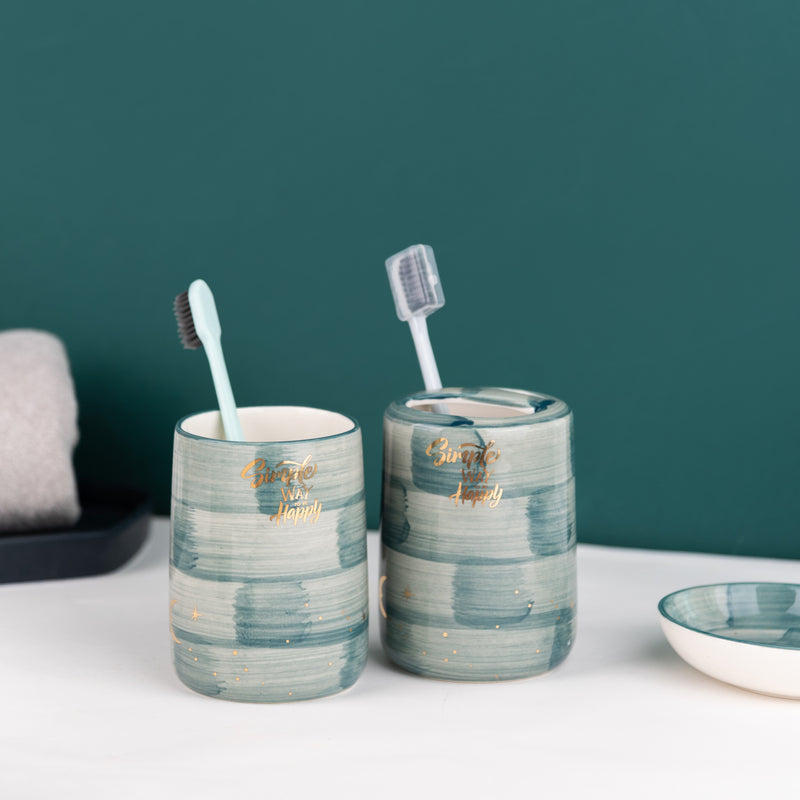 Nordic Design Marble Bathroom Set Of 5 Bathroom Sets June Trading   