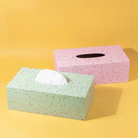 Tete-a-Tissue (Pastel Shades) Tissue Box Tissue Box June Trading   