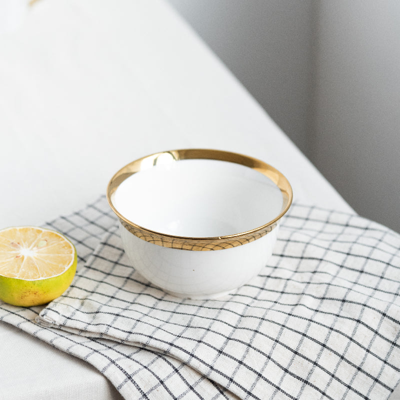 Aurulent Edge Soft-Tone Small Bowl Bowls June Trading   