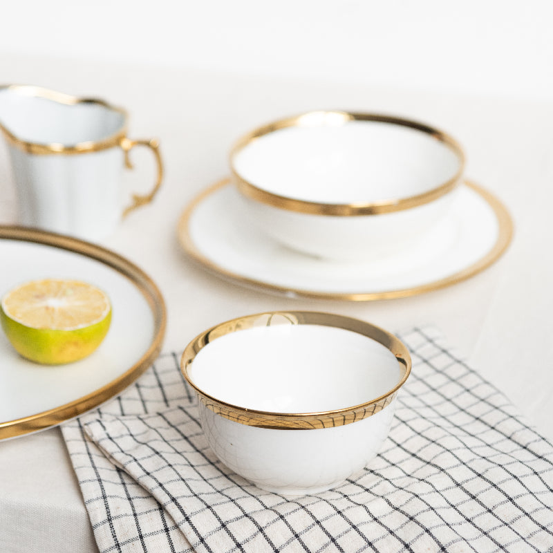 Aurulent Edge Soft-Tone Small Bowl Bowls June Trading   