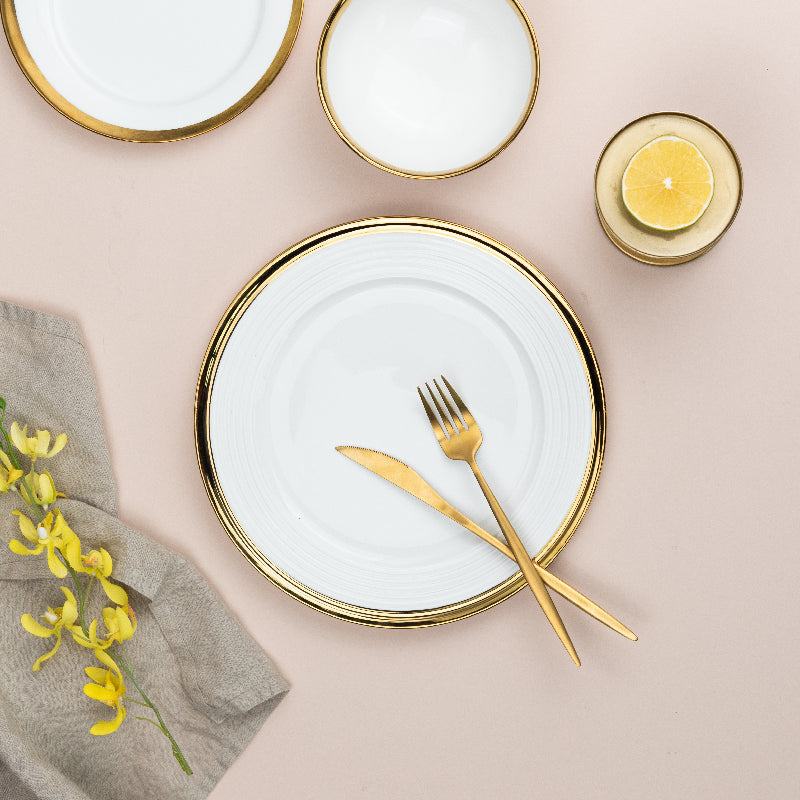 Aurulent & Ripple Edge Dinner Plate Dinner Plates June Trading   