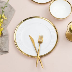 Aurulent & Ripple Edge Dinner Plate Dinner Plates June Trading   