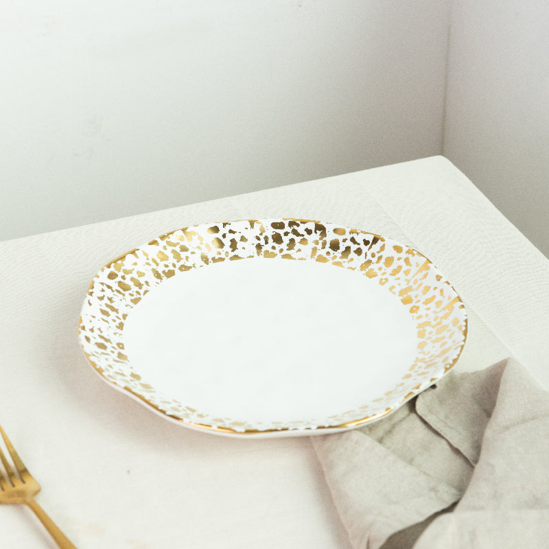 Aurulent Matte Patches Uneven Snack Plate Dinner Plates June Trading   