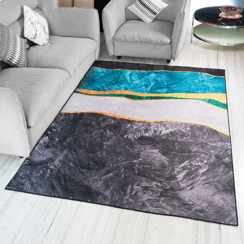 Abstract Waves Modern Home Large Carpet Carpets The June Shop   