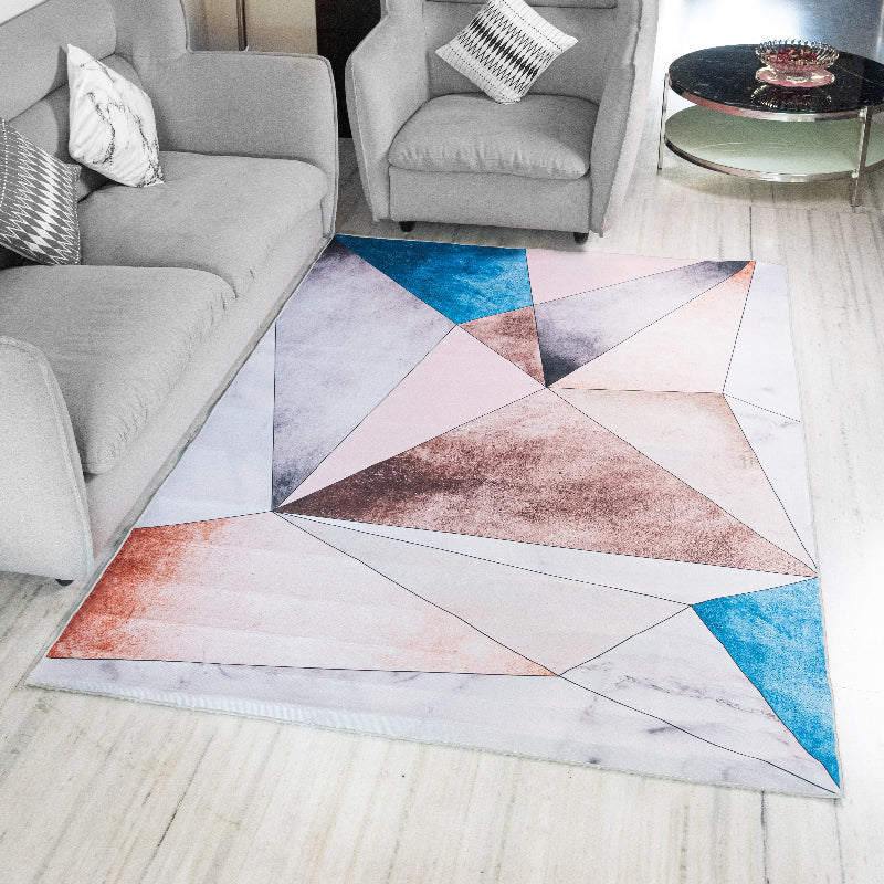Geometric Triangles Modern Home Large Carpet