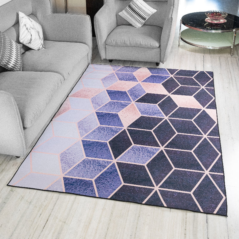Gradient Honeycomb Modern Home Large Carpet
