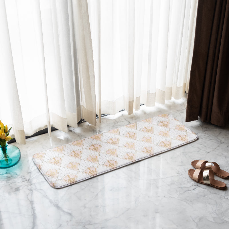 Beautiful Geometric Soft Feel Long Mat Runner Long Mats June Trading   