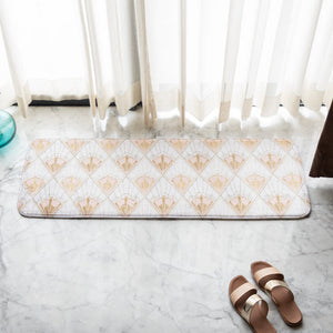Beautiful Geometric Soft Feel Long Mat Runner Long Mats June Trading   