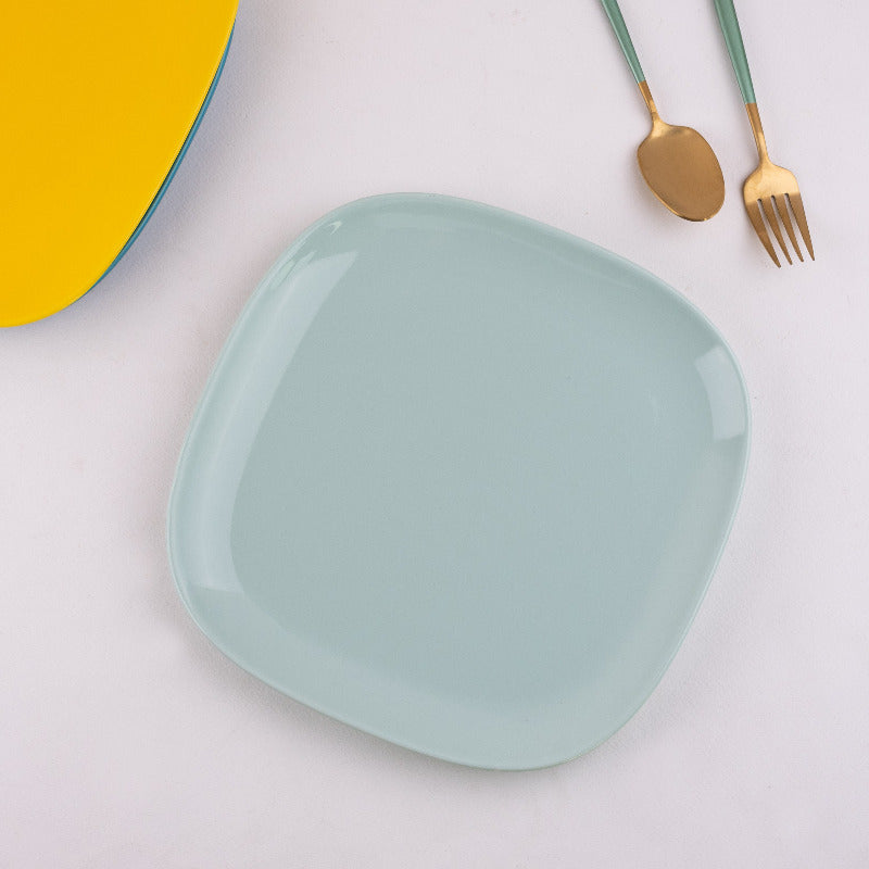 Vibrant Hue Ceramic Serving Plate Dinner Plates June Trading Celadon Green  