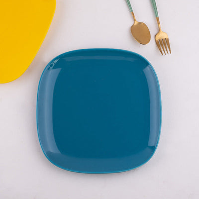 Vibrant Hue Ceramic Serving Plate Dinner Plates June Trading Egyptian Blue  