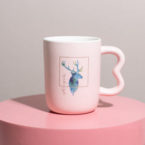 Reindeer Embellished Ceramic Coffee Mugs Coffee Mugs June Trading Arctic Reindeer Cup (1Pc)  
