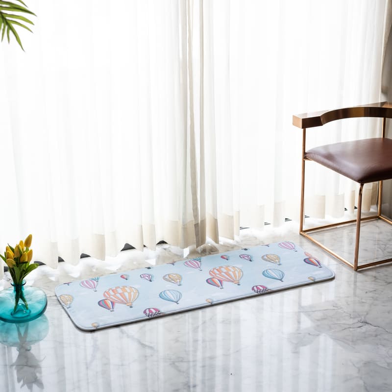 Hot Air Balloons Soft Feel Long Mat Runner Long Mats June Trading   