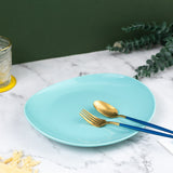 Vivid Oval Serving Plate Dinner Plates June Trading Arctic Blue  