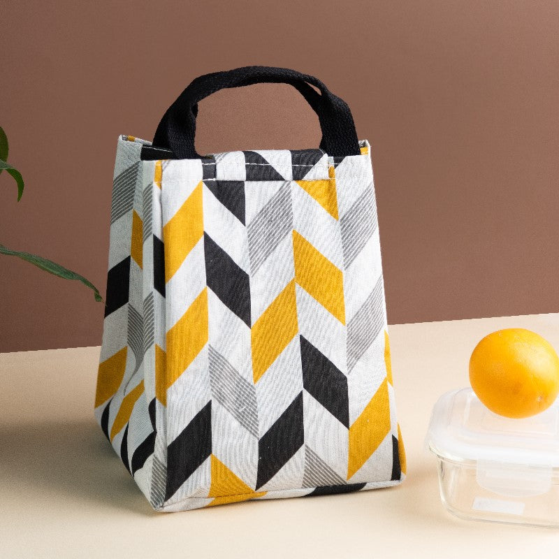 Chevron Print Heat Insulated Lunch Bag Insulated Lunch Bags June Trading   