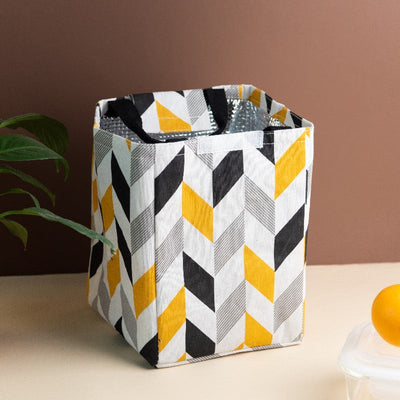Chevron Print Heat Insulated Lunch Bag Insulated Lunch Bags June Trading   