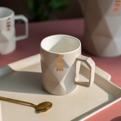 Geometrical Ceramic Tea Cup Coffee Mugs June Trading   