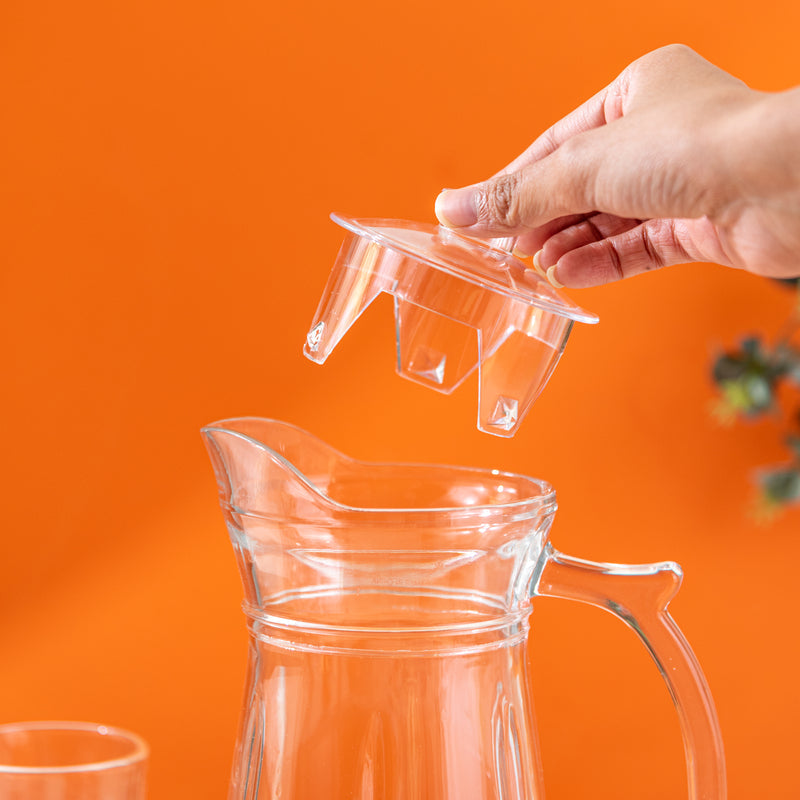 Intricate Cut Glass Jug & Tumbler Set Glasses & Jug Set June Trading   