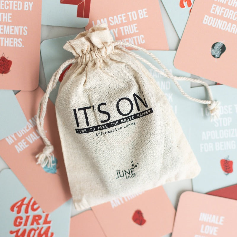 It's On - Affirmation Cards (Set of 50) Postcard June Trading   