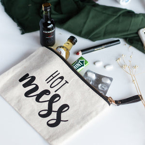 Hot Mess - Canvas Pouch Pouch June Trading   