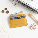 Card Holder Wallet Card Holder June Trading Mustard Yellow  
