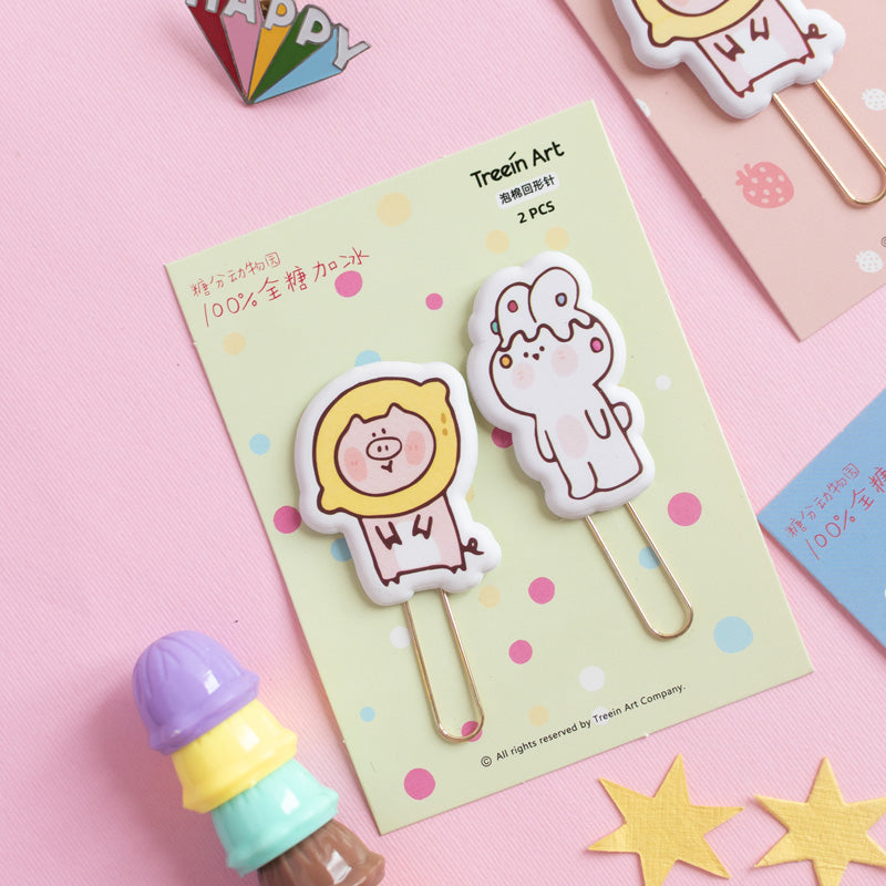 Animal Bookmark Paperclips (Set of 2) Paper Clip June Trading   