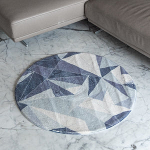 Abstract Round Wool Rug Rugs The June Shop   