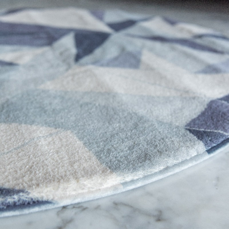 Abstract Round Wool Rug Rugs The June Shop   