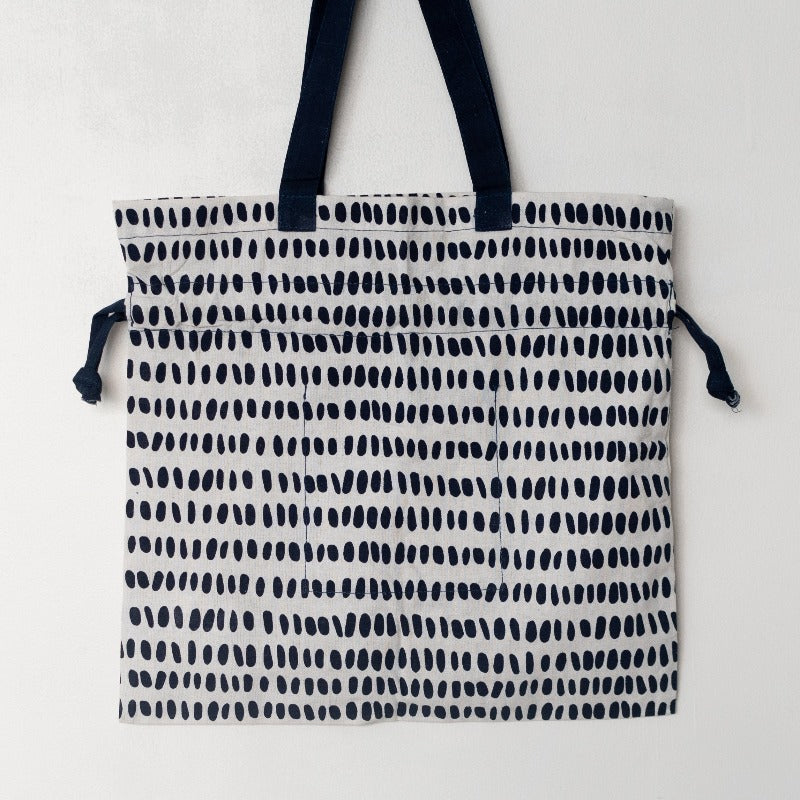 Blue Dotted Print Shoulder Bag Shoulder Bag June Trading   