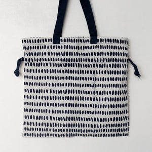 Blue Dotted Print Shoulder Bag Shoulder Bag June Trading   