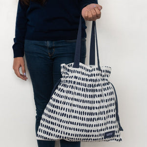 Blue Dotted Print Shoulder Bag Shoulder Bag June Trading   