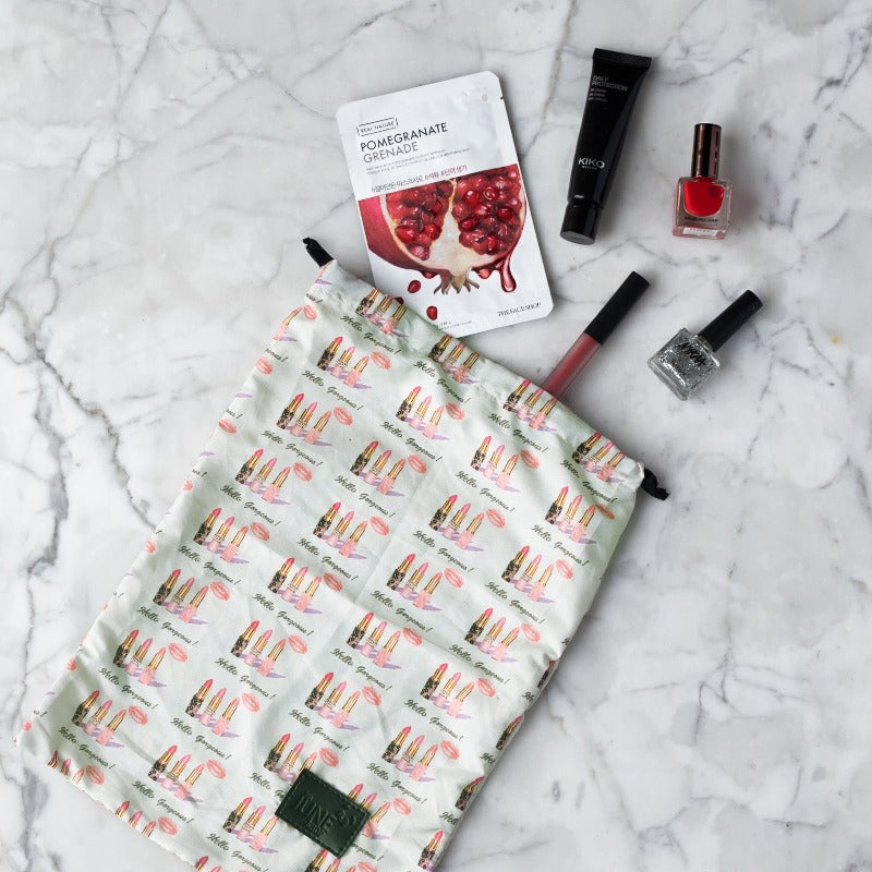 Lipstick Print - Utility Bag