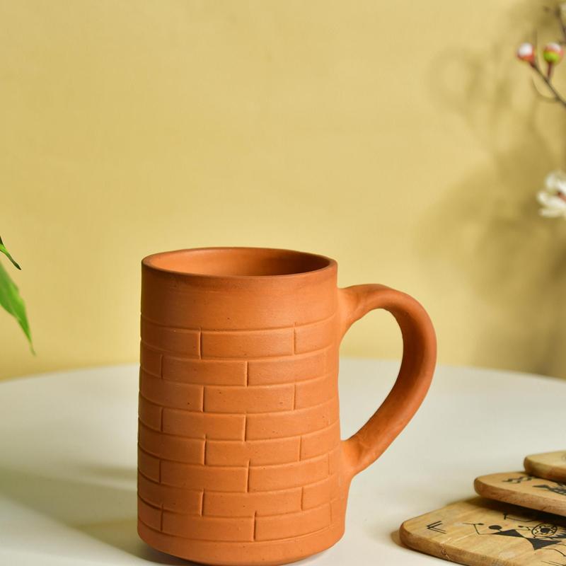Sowpeace Premium 600ml Unglazed Large Terracotta Mug