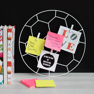 Football - Photo Holder Wall Grid Photo Holder Grid June Trading Ivory White  