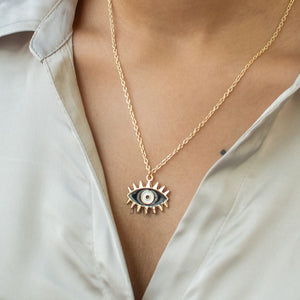 Beautiful Evil Eye Pendant - Necklace Necklace June Trading   