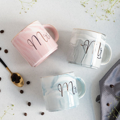 Mr and Mrs Marble Coffee Mug Coffee Mugs June Trading   