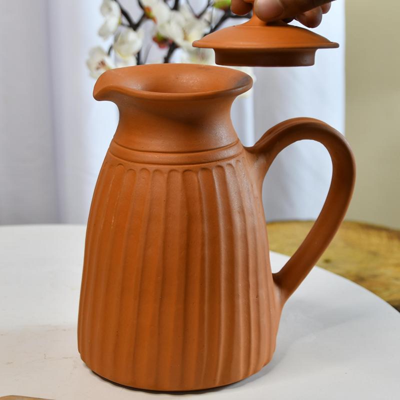 Sowpeace Premium Large Terracotta flat-base Jug