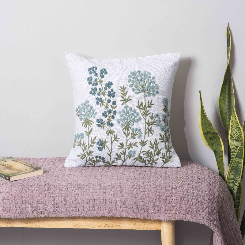 Sirevest Azure Bloom Pillow Cover