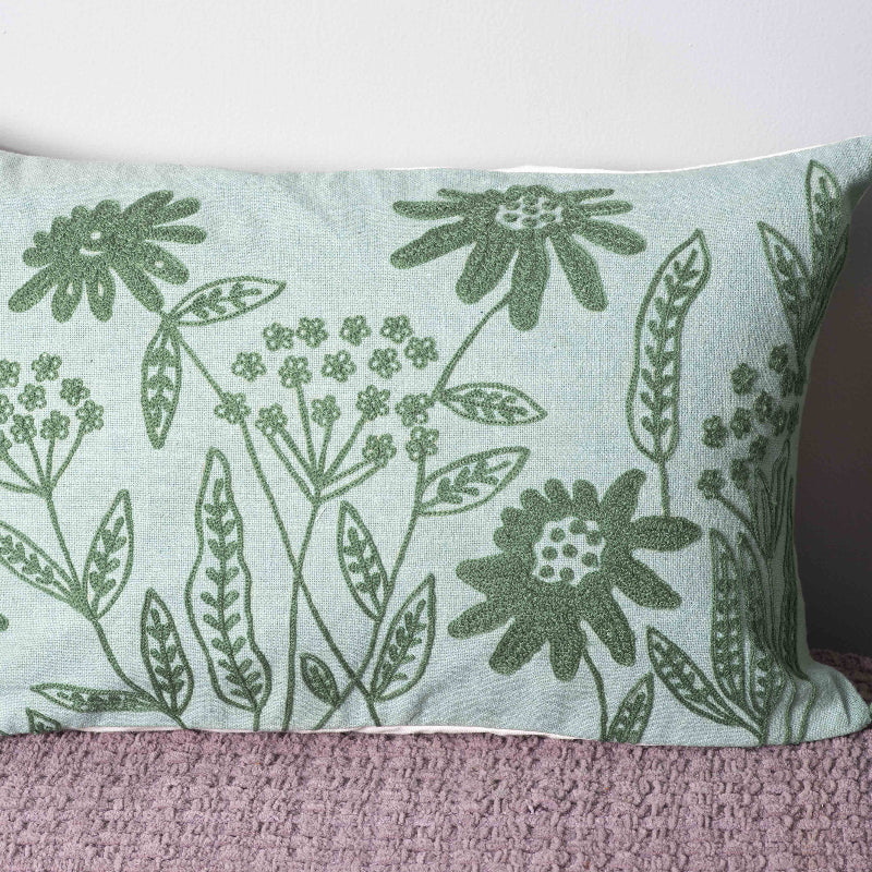 Sirevest Green Meadow Tassel Pillow Cover