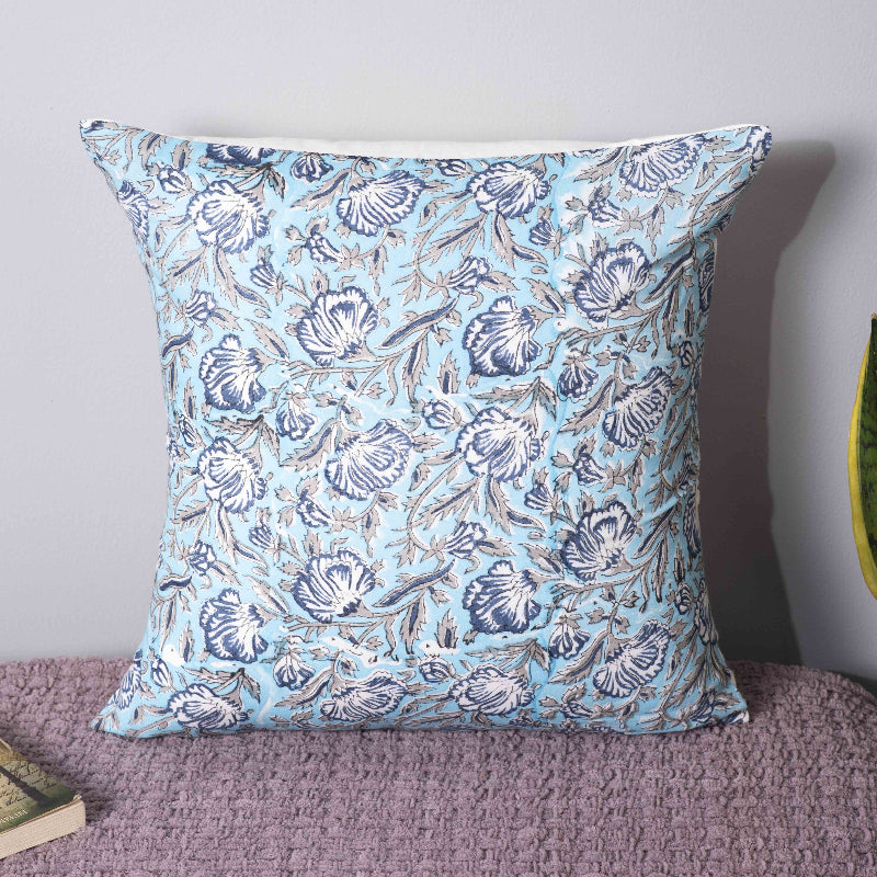 Sirevest Azure Blossom Pillow Cover