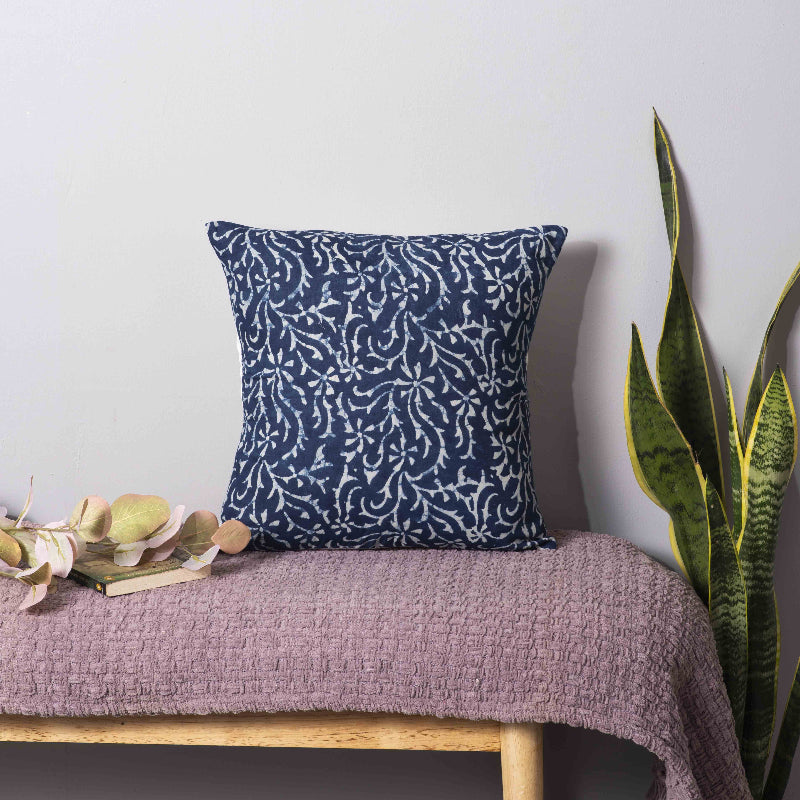 Sirevest Indigo Vine Pillow Cover