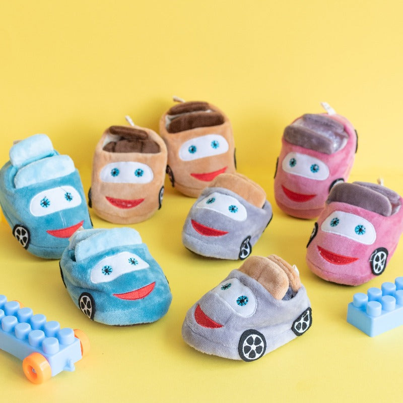 Cute Car - Baby Socks - Brown Baby Shoes June Trading   