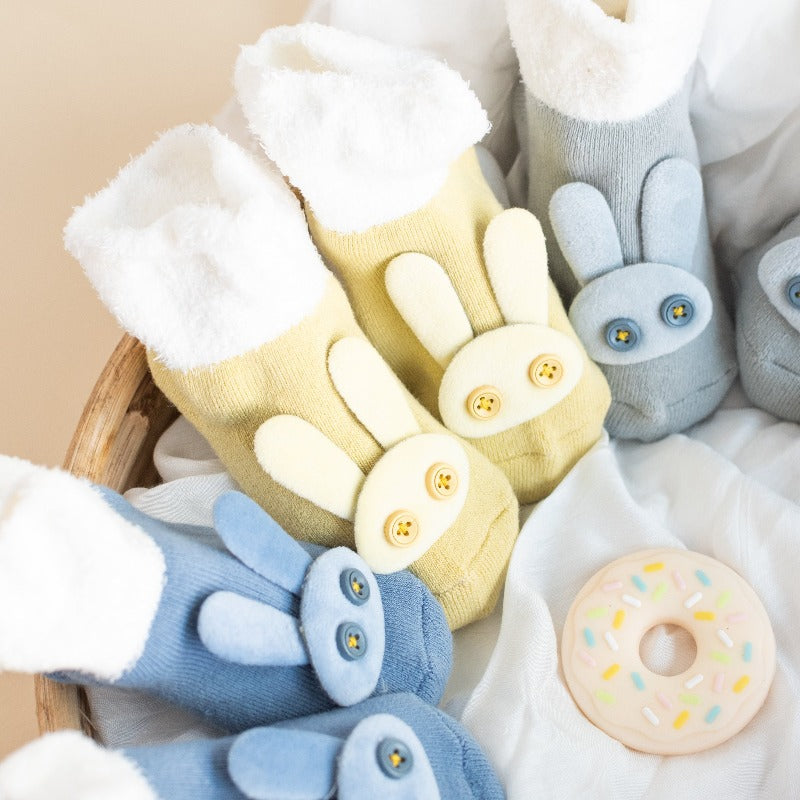 Bunny - Baby Socks - Yellow Baby Socks June Trading   