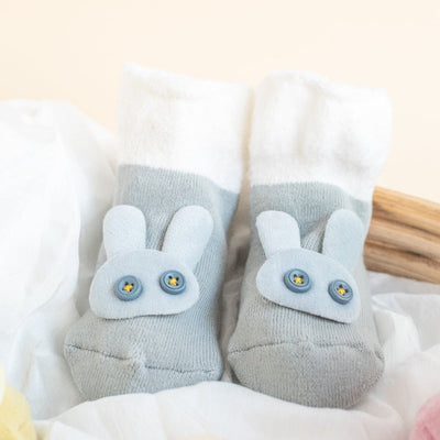 Bunny - Baby Socks - Grey Baby Socks June Trading   