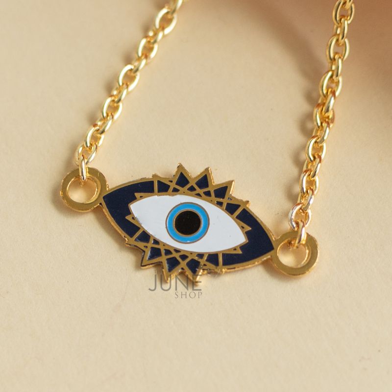 Gold Evil Eye - Necklace Necklace June Trading   