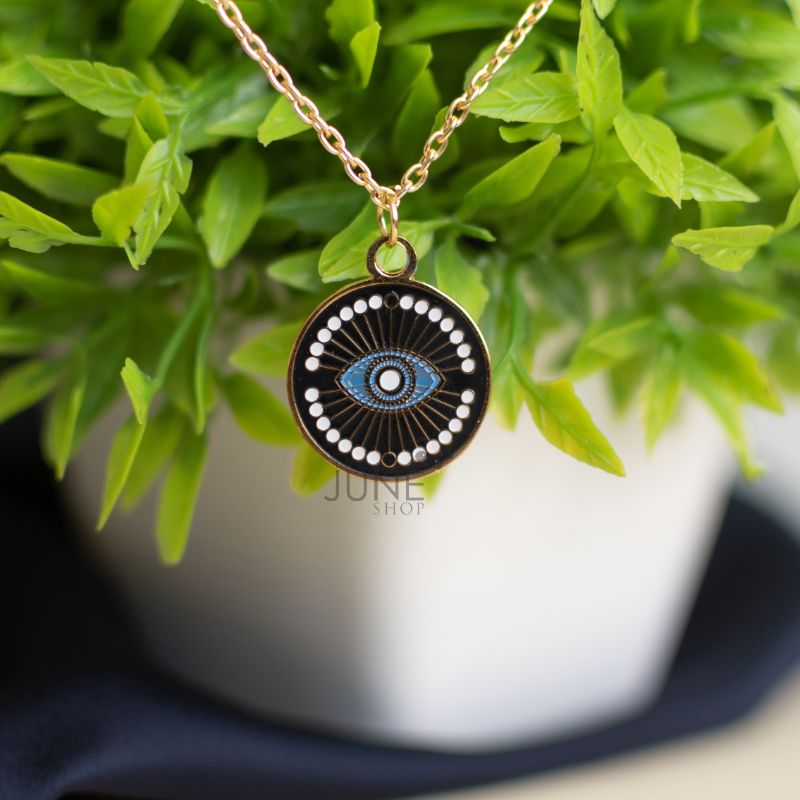 Exquisite Evil Eye Pendant - Necklace Necklace June Trading   