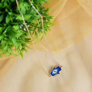Ocean Blue Evil Eye - Necklace Necklace June Trading   