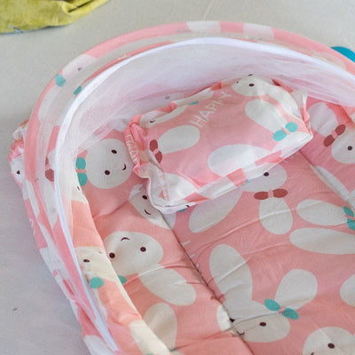 Portable Rabbit Printed Baby Bed Baby Beds June Trading   
